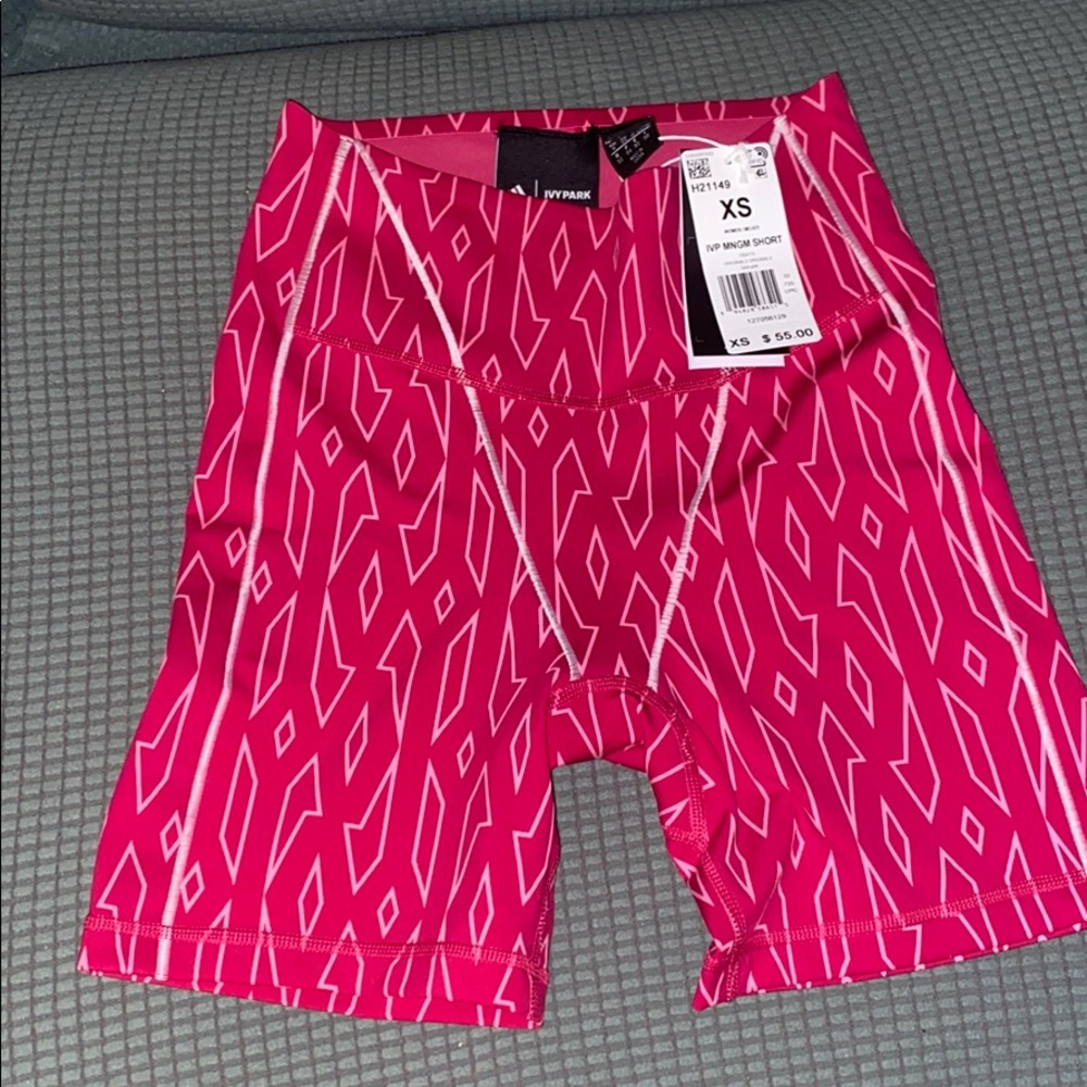 Ivy Park Pink Monogram short tights (Size XS)